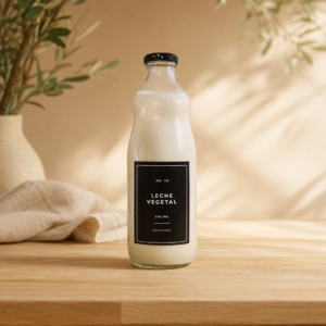 Botella Vidrio de Litro para Bebidas